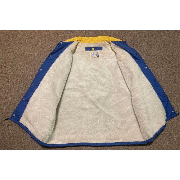 Vintage 70s Large NHL Hockey Buffalo Sabres Sabrejak Satin Bomber Button Jacket - Picture 3 of 10